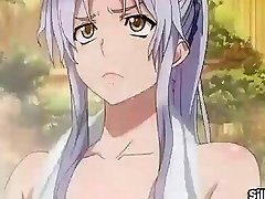Attractive Anime Girl With Large Breasts Has Sex In The Shower